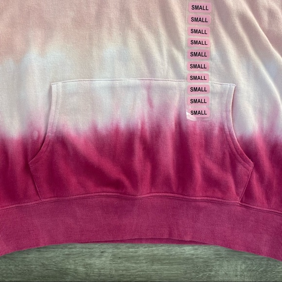 New Wildfox Pink Dip Tie Dye Lounge Hoodie Sweatshirt Small - Picture 5 of 13